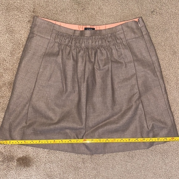 J. Crew Pleated Tan/Brown Wool Mini Skirt - Picture 12 of 12